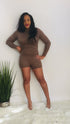 Mocha Latte - long sleeve romper